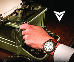 Part of a Vortic Watch ad