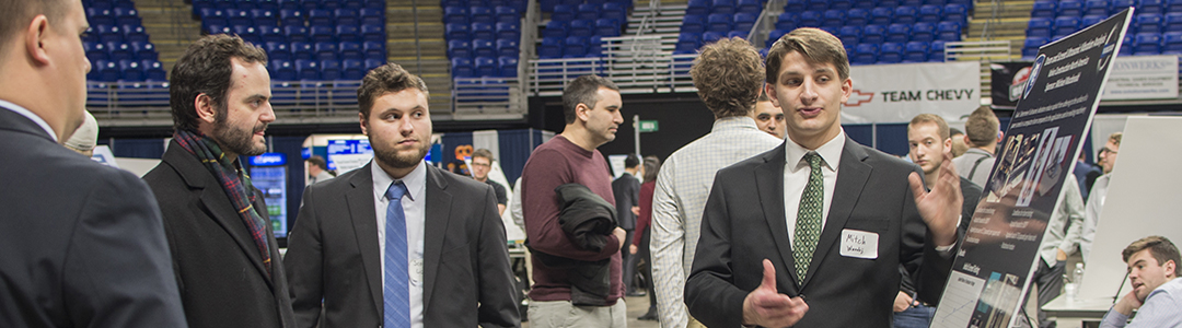 Penn State engineering students display their industry-sponsored capstone design project