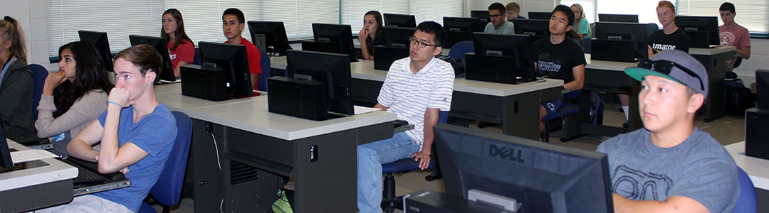 A lab session in the Computer Classroom in the Department of Industrial and Manufacturing Engineering at Penn State.
