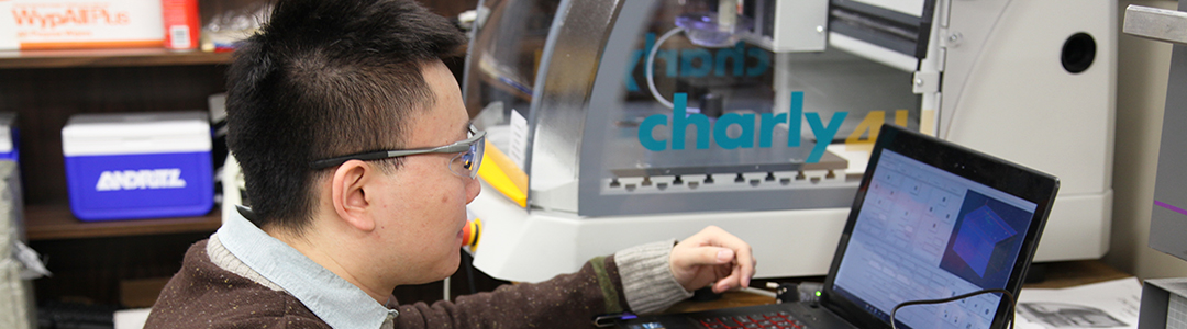 Students working in the Materials Processing and Characterization Lab