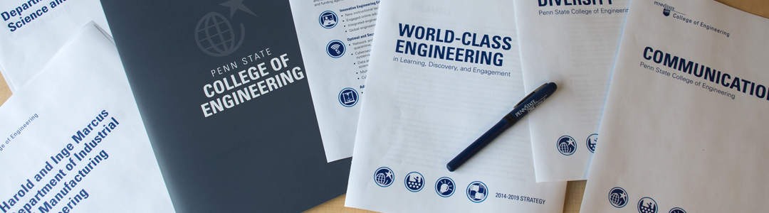 Layout of departmental and college strategic planning documents