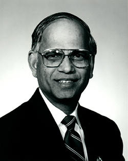 Formal photo of Ravindran from his early Penn State days