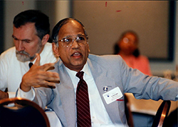 informal photo of Ravindran from his earlier days at Penn State