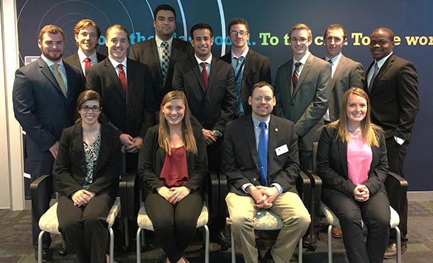 Penn State NOBE members who participated in the Undergraduate Supply Chain Management Case Competition at the University of Pittsburgh.