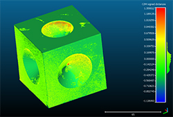 A model of a part generated by photogrammetry 