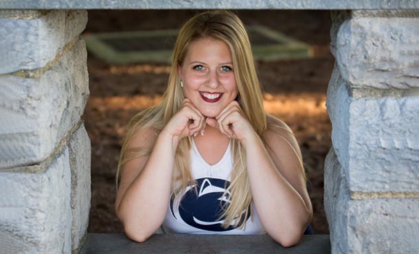 Senior industrial engineering student Carolyn Duffett