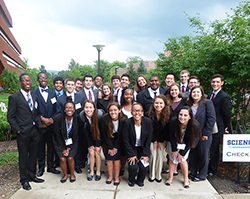 Kandice Pettaway with her Millennium Scholars cohort