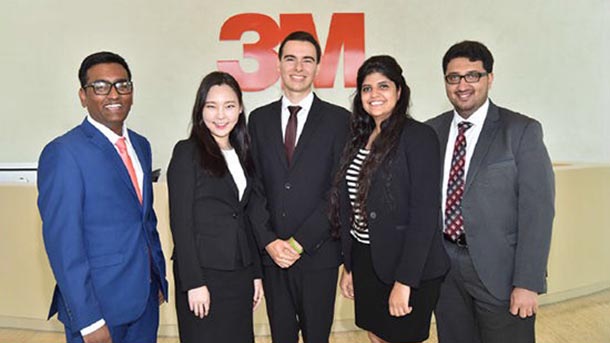The winning 3M Inventing a New Future Challenge team.